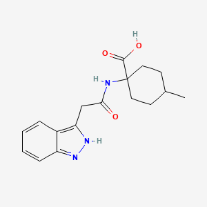 1-[[2-(2H-indazol-3-yl)acetyl]amino]-4-methylcyclohexane-1-carboxylic acid