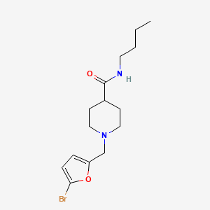 1-[(5-bromofuran-2-yl)methyl]-N-butylpiperidine-4-carboxamide