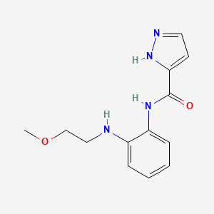 N-[2-(2-methoxyethylamino)phenyl]-1H-pyrazole-5-carboxamide