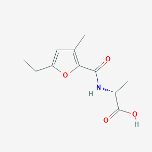 (2R)-2-[(5-ethyl-3-methylfuran-2-carbonyl)amino]propanoic acid