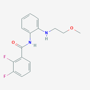 2,3-difluoro-N-[2-(2-methoxyethylamino)phenyl]benzamide