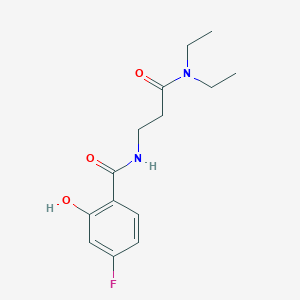 N-[3-(diethylamino)-3-oxopropyl]-4-fluoro-2-hydroxybenzamide