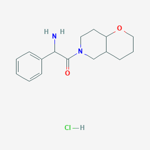 1-(2,3,4,4a,5,7,8,8a-Octahydropyrano[3,2-c]pyridin-6-yl)-2-amino-2-phenylethanone;hydrochloride