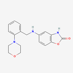 molecular formula C18H19N3O3 B7674457 5-[(2-morpholin-4-ylphenyl)methylamino]-3H-1,3-benzoxazol-2-one 