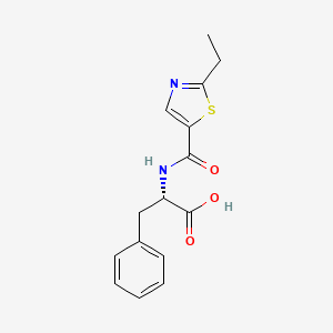 (2S)-2-[(2-ethyl-1,3-thiazole-5-carbonyl)amino]-3-phenylpropanoic acid