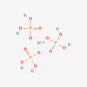 molecular formula AlH6O12P3 B076745 Aluminium dihydrogen phosphate CAS No. 13530-50-2