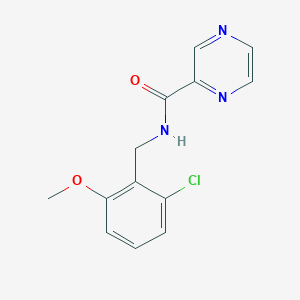 N-[(2-chloro-6-methoxyphenyl)methyl]pyrazine-2-carboxamide