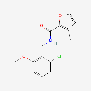 N-[(2-chloro-6-methoxyphenyl)methyl]-3-methylfuran-2-carboxamide