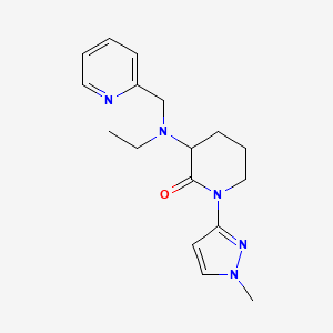 3-[Ethyl(pyridin-2-ylmethyl)amino]-1-(1-methylpyrazol-3-yl)piperidin-2-one