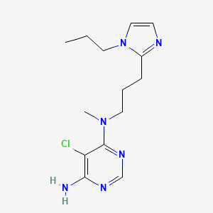 5-chloro-4-N-methyl-4-N-[3-(1-propylimidazol-2-yl)propyl]pyrimidine-4,6-diamine