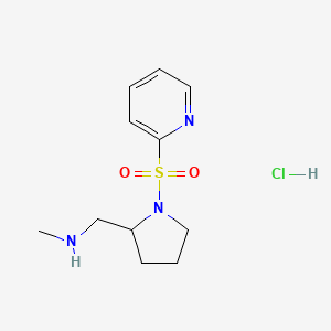 N-methyl-1-(1-pyridin-2-ylsulfonylpyrrolidin-2-yl)methanamine;hydrochloride