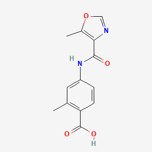 2-Methyl-4-[(5-methyl-1,3-oxazole-4-carbonyl)amino]benzoic acid