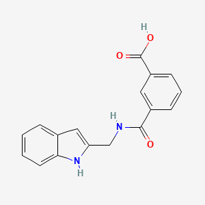 3-(1H-indol-2-ylmethylcarbamoyl)benzoic acid