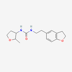 molecular formula C16H22N2O3 B7674629 1-[2-(2,3-Dihydro-1-benzofuran-5-yl)ethyl]-3-(2-methyloxolan-3-yl)urea 