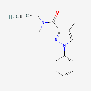 N,4-dimethyl-1-phenyl-N-prop-2-ynylpyrazole-3-carboxamide