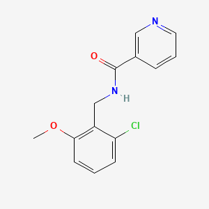 N-[(2-chloro-6-methoxyphenyl)methyl]pyridine-3-carboxamide