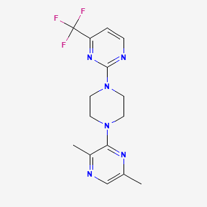 2,5-Dimethyl-3-[4-[4-(trifluoromethyl)pyrimidin-2-yl]piperazin-1-yl]pyrazine