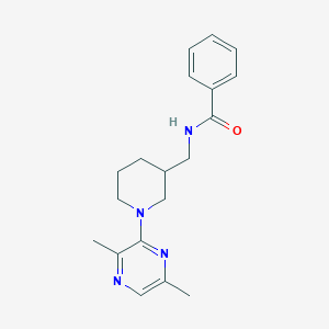 N-[[1-(3,6-dimethylpyrazin-2-yl)piperidin-3-yl]methyl]benzamide