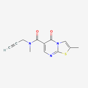 N,2-dimethyl-5-oxo-N-prop-2-ynyl-[1,3]thiazolo[3,2-a]pyrimidine-6-carboxamide