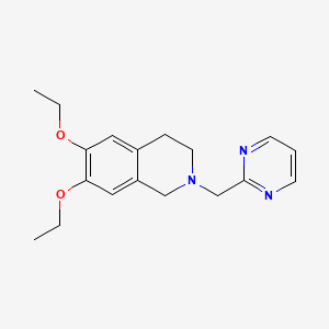 6,7-diethoxy-2-(pyrimidin-2-ylmethyl)-3,4-dihydro-1H-isoquinoline