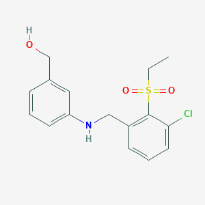 [3-[(3-Chloro-2-ethylsulfonylphenyl)methylamino]phenyl]methanol