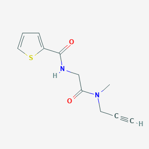 N-[2-[methyl(prop-2-ynyl)amino]-2-oxoethyl]thiophene-2-carboxamide