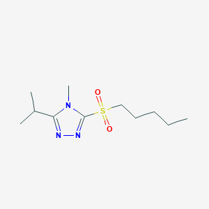 4-Methyl-3-pentylsulfonyl-5-propan-2-yl-1,2,4-triazole