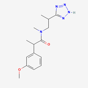 2-(3-methoxyphenyl)-N-methyl-N-[2-(2H-tetrazol-5-yl)propyl]propanamide