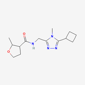 N-[(5-cyclobutyl-4-methyl-1,2,4-triazol-3-yl)methyl]-2-methyloxolane-3-carboxamide