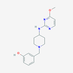 3-[[4-[(4-Methoxypyrimidin-2-yl)amino]piperidin-1-yl]methyl]phenol