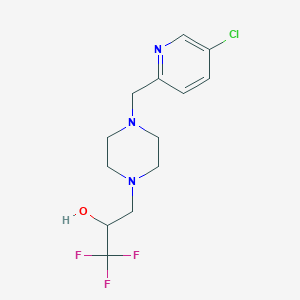 3-[4-[(5-Chloropyridin-2-yl)methyl]piperazin-1-yl]-1,1,1-trifluoropropan-2-ol