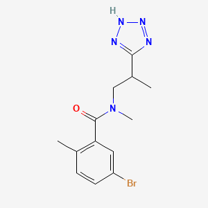 5-bromo-N,2-dimethyl-N-[2-(2H-tetrazol-5-yl)propyl]benzamide