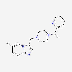 6-Methyl-3-[[4-(1-pyridin-2-ylethyl)piperazin-1-yl]methyl]imidazo[1,2-a]pyridine