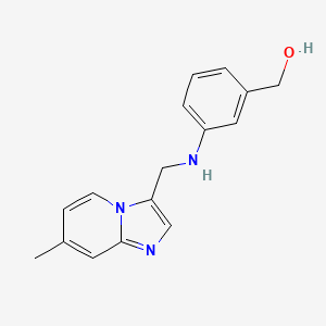 [3-[(7-Methylimidazo[1,2-a]pyridin-3-yl)methylamino]phenyl]methanol