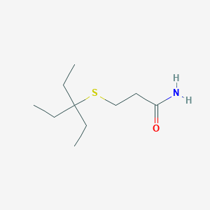 3-(3-Ethylpentan-3-ylsulfanyl)propanamide