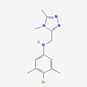 4-bromo-N-[(4,5-dimethyl-1,2,4-triazol-3-yl)methyl]-3,5-dimethylaniline