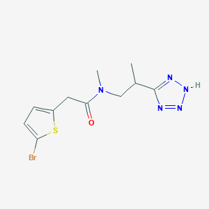 2-(5-bromothiophen-2-yl)-N-methyl-N-[2-(2H-tetrazol-5-yl)propyl]acetamide