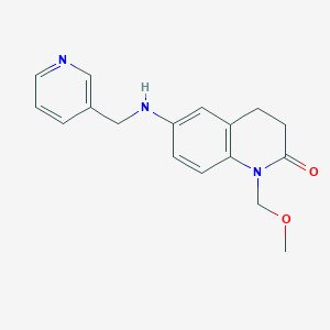 molecular formula C17H19N3O2 B7674998 1-(Methoxymethyl)-6-(pyridin-3-ylmethylamino)-3,4-dihydroquinolin-2-one 