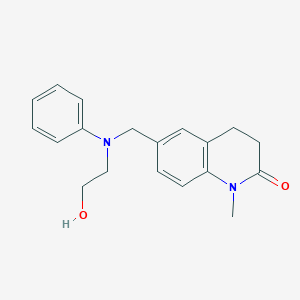 6-[[N-(2-hydroxyethyl)anilino]methyl]-1-methyl-3,4-dihydroquinolin-2-one