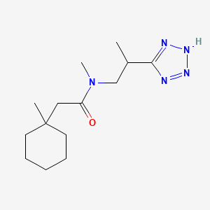 N-methyl-2-(1-methylcyclohexyl)-N-[2-(2H-tetrazol-5-yl)propyl]acetamide