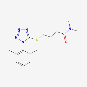 4-[1-(2,6-dimethylphenyl)tetrazol-5-yl]sulfanyl-N,N-dimethylbutanamide