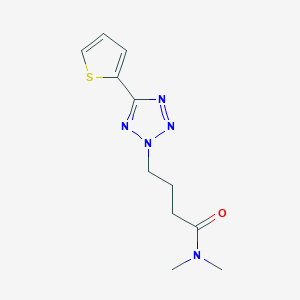 N,N-dimethyl-4-(5-thiophen-2-yltetrazol-2-yl)butanamide