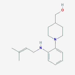 [1-[2-(3-Methylbut-2-enylamino)phenyl]piperidin-4-yl]methanol