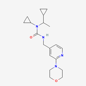 1-Cyclopropyl-1-(1-cyclopropylethyl)-3-[(2-morpholin-4-ylpyridin-4-yl)methyl]urea