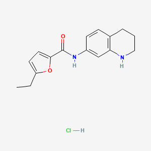 5-ethyl-N-(1,2,3,4-tetrahydroquinolin-7-yl)furan-2-carboxamide;hydrochloride