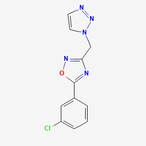 5-(3-Chlorophenyl)-3-(triazol-1-ylmethyl)-1,2,4-oxadiazole