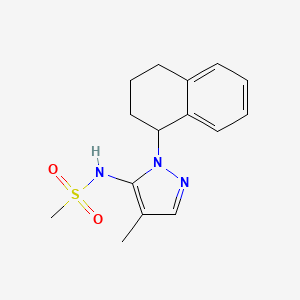 N-[4-methyl-2-(1,2,3,4-tetrahydronaphthalen-1-yl)pyrazol-3-yl]methanesulfonamide