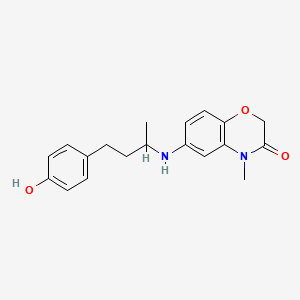 6-[4-(4-Hydroxyphenyl)butan-2-ylamino]-4-methyl-1,4-benzoxazin-3-one