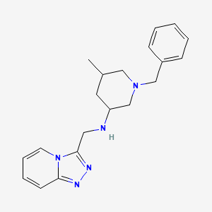 1-benzyl-5-methyl-N-([1,2,4]triazolo[4,3-a]pyridin-3-ylmethyl)piperidin-3-amine