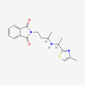 2-[3-[1-(4-Methyl-1,3-thiazol-2-yl)ethylamino]butyl]isoindole-1,3-dione